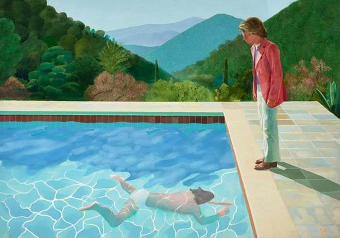 Картина британского художника Дэвида Хокни «Портрет художника (Бассейн с двумя фигурами)»